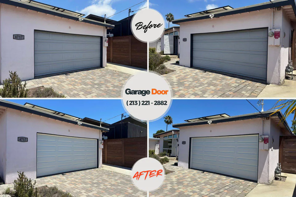 Before and after: garage door repair Emigsville, PA